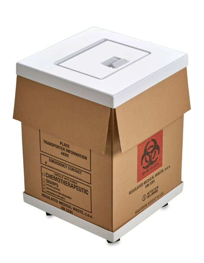 18x18x24 Corrugated Bio Hazard Box (Box only) Solutions Inc.